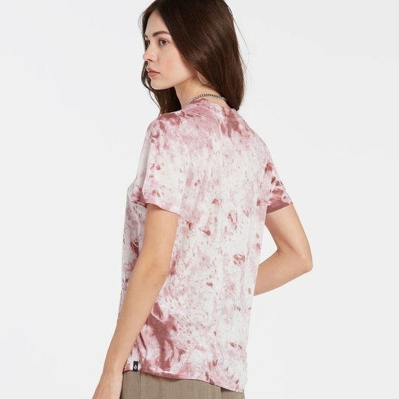 NWT Volcom Tern n Bern Mock Neck Short Sleeve T-Shirt in Purple Haze - Picture 3 of 8